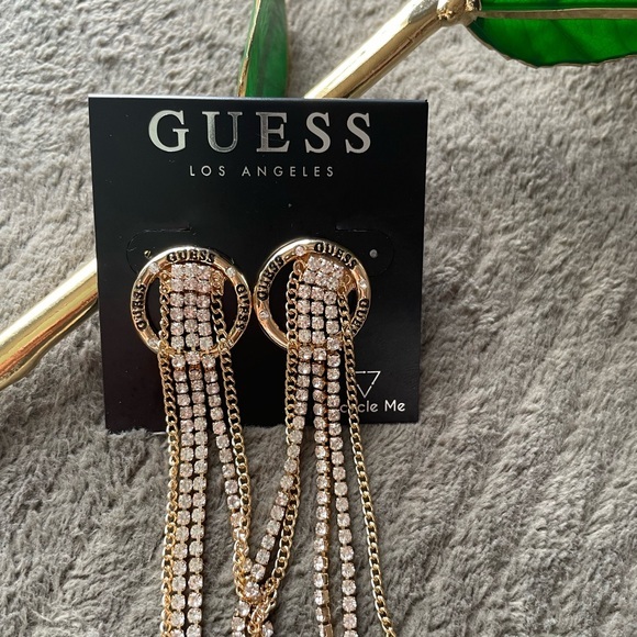 Guess earrings ,earrings for women,Guess Gold and Silver Dangle Earrings - Picture 1 of 8